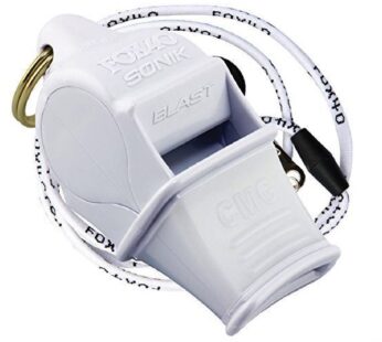 Fox 40 Sonik Blast CMG with Break Away Lanyard – White