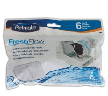Petmate 6 Count Fresh Flow Replacement Filter,Gray