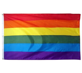 Online Stores Rainbow Printed Polyester Flag, 3 by 5-Feet
