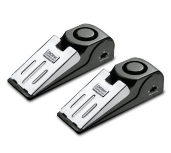 EMDMAK Door Stop Alarm with 120DB Siren Door Stop for Home & Travel (Black) (Pack of 2)