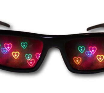 Alternative Imagination Diffraction Heart Glasses – See Hearts at a Rave, Holiday Light Sh