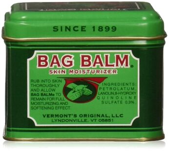 Bag Balm Skin Moisturizer with Lanolin for Chapped Lips, Dry Skin and More | 4oz Tin