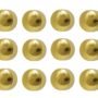 Caflon Ear Piercing Ball Earrings Studs 4mm Gold Plated Surgical Steel 12 Pair