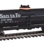 Walthers Trainline HO Scale Model Santa Fe Tank Car, Black/Orange/White
