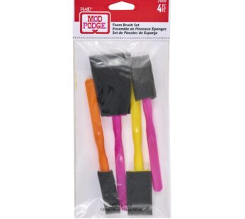 Mod Podge FBA Scrapbooking Foam Brush Set, (4-Piece), Assorted 4 Count