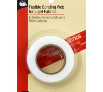 Dritz Fusible Light Fabrics Bonding Web, 5/8-Inch x 25-Yards, White