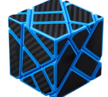 Cuberspeed Ghost 3×3 Blue Magic Cube 3×3 Ghost 3x3x3 Speed Cube with Black Carbon Fiber St