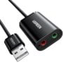 UGREEN USB to Audio Jack Sound Card Adapter with Dual TRS 3-Pole Headphone and Microphone