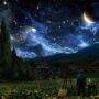 Poster Starry Night 36 x 24in