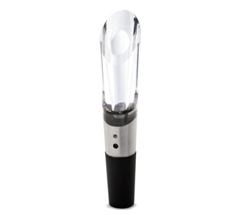 Rabbit W6127 Wine Aerator and Pourer, 1.1 x 1.1 x 5.2 inches, Clear/Stainless Steel