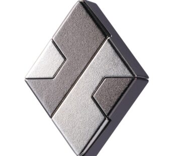 BePuzzled | Diamond Hanayama Metal Brainteaser Puzzle Mensa Rated Level 1, for Ages 12 and