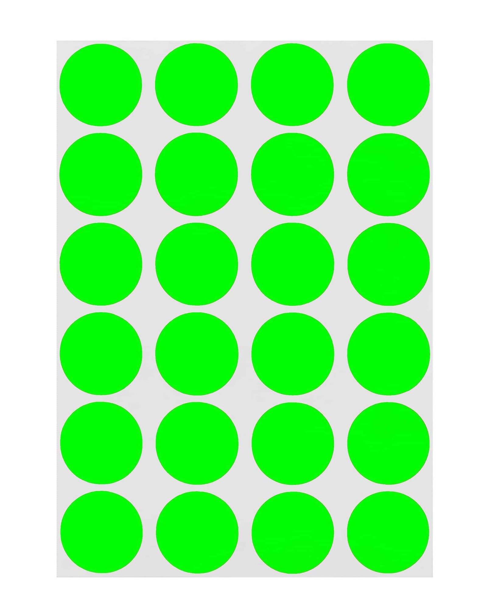 ChromaLabel 3/4 Inch Circle Sticker Labels, High Visibility Round Label Stickers, 42 Sheet - Image 2