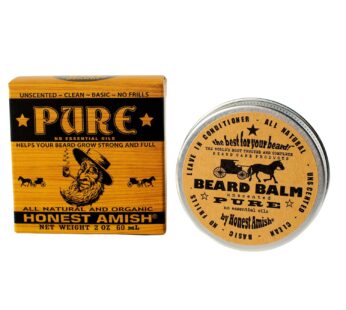 Honest Amish – PURE – Fragrance Free Beard Balm – All Natural – 2 Ounce