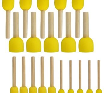 20 PCS Round Sponges Brush Set Kids Painting Tools – Pistha Sponge Painting Stippler Set D