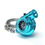 Boostnatics Rechargeable Electric Electronic Turbo Keychain with Sounds + LED! - Blue NEW