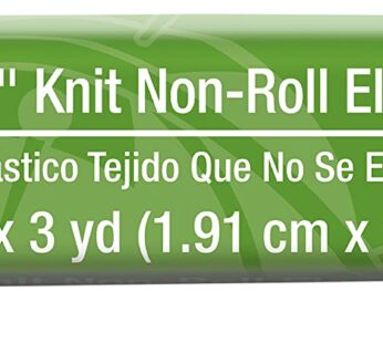 Dritz 9522W Non-Roll Knit Elastic, 3/4-Inch x 3-Yard, White