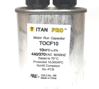 Packard TOCF10 10 MFD 440/370V Oval Capacitor