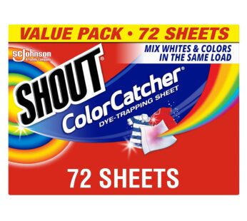 Shout Color Catcher Sheets for Laundry, Allow Mixed Washes, Prevent Color Runs, and Mainta