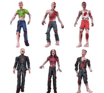 HAPTIME Zombie Action Figures, Detailed Walking Dead,6 Pcs Corpse, Great for Cake Topper,
