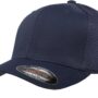 Flexfit Mens Ultrafibre Airmesh Fitted Trucker Hat, Navy, Small-Medium US
