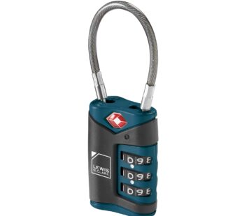 Lewis N. Clark TSA Cable Lock, Blue, Single