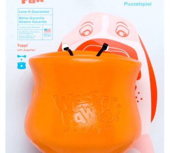 West Paw Zogoflex Toppl Treat Dispensing Dog Toy Puzzle Interactive Chew Toys for Dogs
