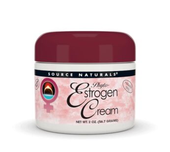 Source Naturals Phyto-Estrogen Cream, Paraben-Free, from Non-GMO Soy – 2 oz Cream