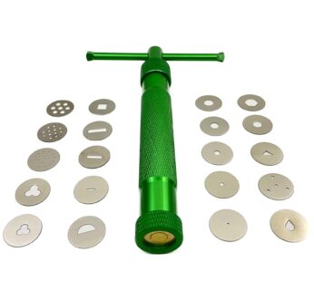 TERMATH Clay Extruder Gun Fondant Extruder with 20 Tips Sugar Paste Extruder Cake Decor To