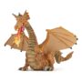 Papo -Hand-Painted - Figurine -The Enchanted World -Gold Dragon with Flame -39095 - Collec