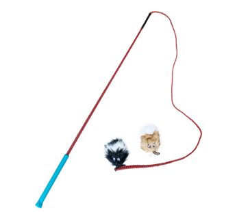 Outward Hound Tail Teaser Durable Dog Wand with Soft Plush Toys