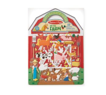 Melissa & Doug Puffy Sticker Play Set – On the Farm – 52 Reusable Stickers, 2 Fold-Out Sce