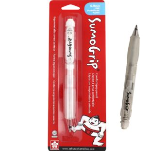 SAKURA SumoGrip Pencil with Comfort Grip – 0.9 mm Ergonomic Mechanical Pencil – Clear