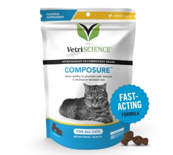 VetriScience Composure, Calming Formula for Cats, 30 Bite-Sized Chews