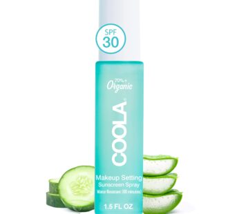 COOLA Organic Makeup Setting Spray with SPF 30, Hydrating Makeup Protection & Sunscreen ma