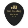 JIM DUNLOP 485P03MD Genuine Celluloid Tear Drop, 12/Player's Pack, Black