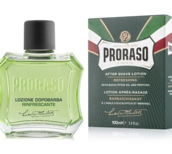 Proraso After Shave Lotion for Men, Refreshing and Toning with Menthol and Eucalyptus Oil,