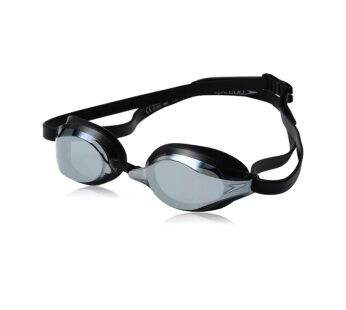 Speedo Unisex-Adult Swim Goggles Speed Socket 2.0 , Black/Silver Mirrored