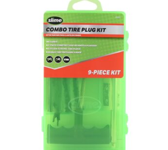 Slime 20133 Tire Repair Tackle Kit, Large, Contains Strings, Tools and Pencil Gauge, 9 Pie