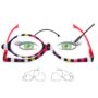 EYEGUARD Readers 2 Pack Magnifying Makeup Glasses Eye Make Up Spectacles Flip Down Lens Fo