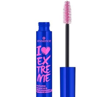 essence | I Love Extreme Volume Mascara Waterproof | Paraben Free | Cruelty Free | Black (