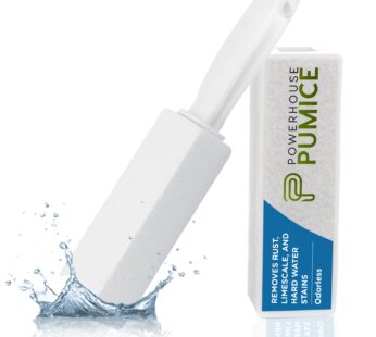 Powerstone Pumice Stone Toilet Bowl Cleaner with Handle (1-pack) – A Solution for Hard Wat