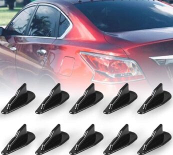 RULLINE 10pcs/Set Diffuser Shark Fin Kit Compatible with Spoiler Roof Wing Air Vortex Gene