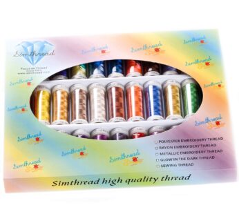 Simthread Brother 32 Colors 330Y(300M) Each Reel Polyester Embroidery Machine Thread 40wt