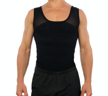 Esteem Apparel Original Men’s Chest Compression Shirt to Hide Gynecomastia Moobs Shapewear