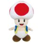 Little Buddy Super Mario All Star Collection 1417 Toad Stuffed Plush, Multicolored,7.5"