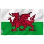 Anley Fly Breeze 3x5 Foot Wales Flag - Vivid Color and Fade proof - Canvas Header and Doub