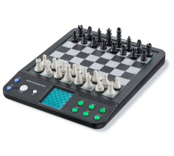 Electronic Magnetic Chess and Checkers Set 10″, 8-in-1 Board Games, Digital Staunton Chess