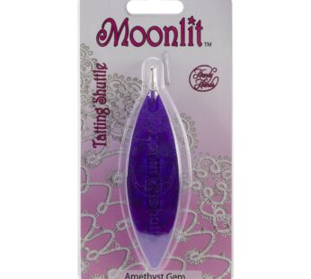 Handy Hands Moonlit Tatting Shuttle W/Hook-Amethyst Gem, Purple Berry