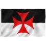 ANLEY Fly Breeze 3x5 Foot Knights Templar Battle Flag - Vivid Color and Fade Proof - Canva