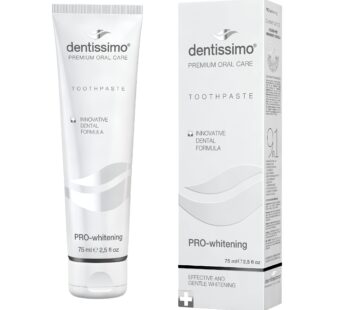 Dentissimo Premium Oral Care Toothpaste Pro-Whitening Formula, 75 ml/2.5 Fluid Ounces